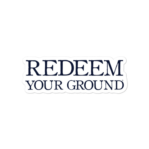 Redeem Your Ground | Sticker [navy]