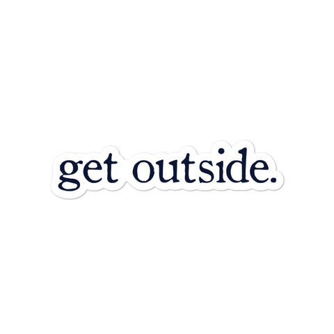 get outside. | Sticker [navy]